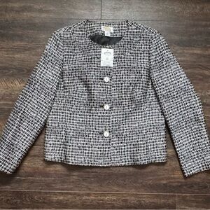 NWT TALBOTS Women’s Silk Wool Blazer Jacket 14